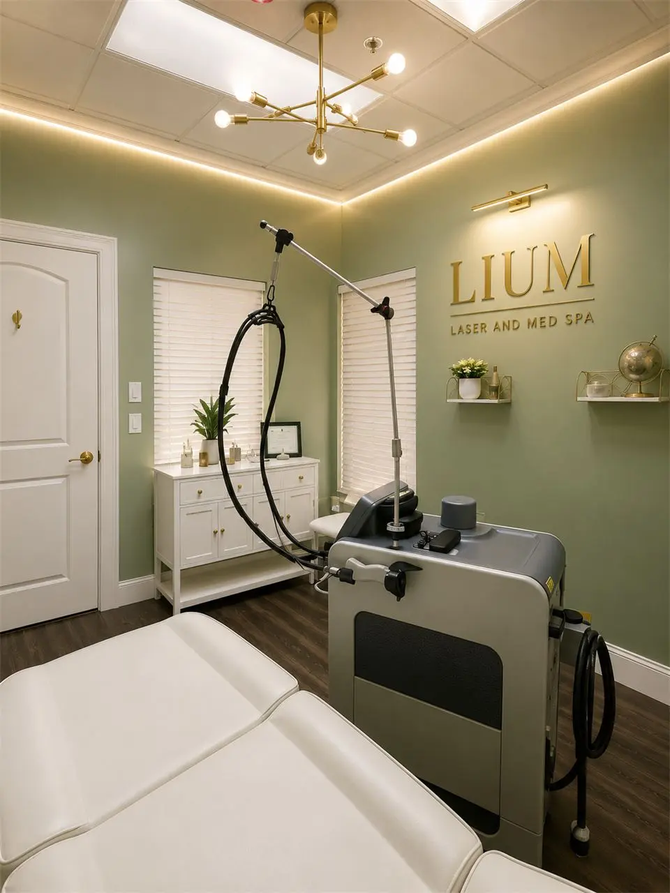 The Lium Laser treatment room in Sugar Land